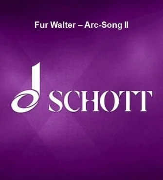 Fur Walter - Arc-Song II - for soprano saxophone and piano with percussion (ad lib.)