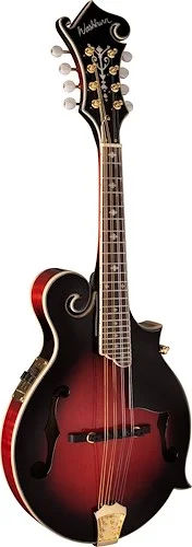 Washburn M3SWE Americana Series F-Style Mandolin with Electronics. Trans Wine Red