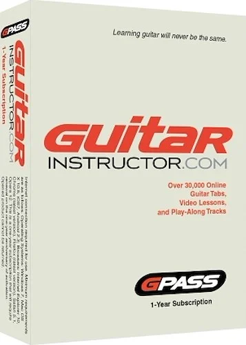 G-Pass for Guitar and Bass Players - 1-Year Subscription to Guitarinstructor.com Image