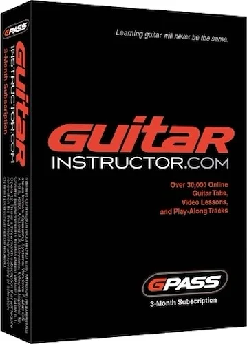 G-Pass for Guitar and Bass Players - 3-Month Subscription to Guitarinstructor.com Image