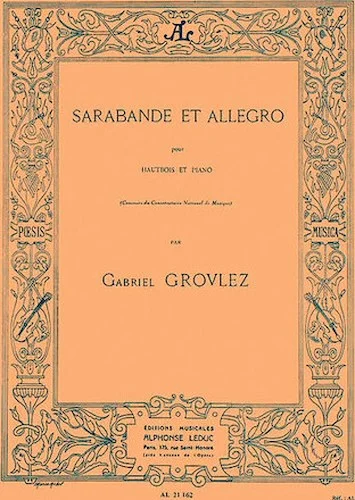 Gabriel Grovlez - Sarabande Et Allegro Pour Hautbois Et Piano