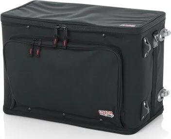 Gator 4U Lightweight rack bag w/ tow handle and wheels