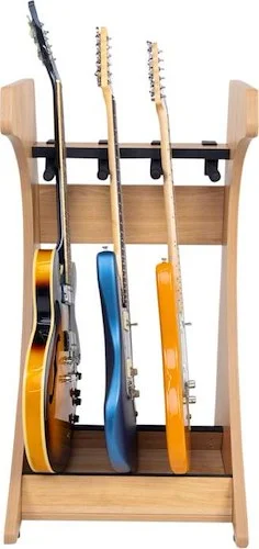 Gator Elite Three Electric/Acoustic Guitar Rack – Maple