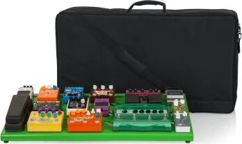 Gator Green Aluminum Pedal Board; XL w/ Carry Bag