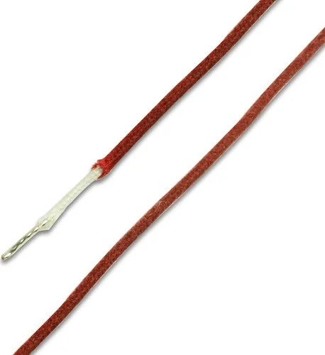 Gavitt Single Conductor Vintage Cloth Wire - Red - 1 Foot Bulk