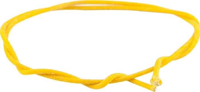Gavitt Single Conductor Vintage Cloth Wire - Yellow - 100 Foot Spool