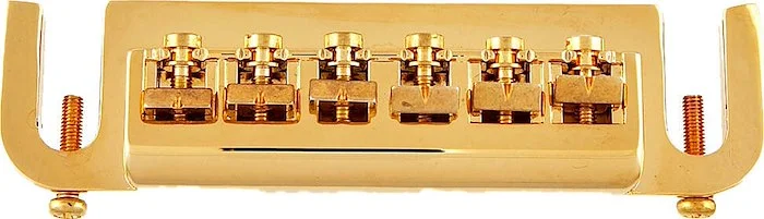 Allparts Stud Mount Adjustable Bridge<br>Gold