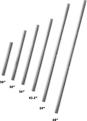 Gibraltar 20 inch. Straight Rack Tube - Model SC-GPR20