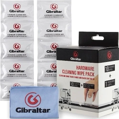 Gibraltar Hardware Cleaning Wipes 10-Pack - 10 Individual Wipe Packs and Cleaning Cloth