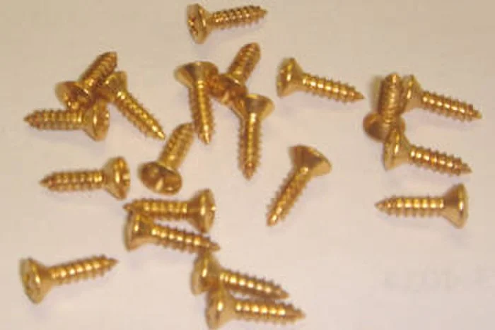 Gibson Pickguard Screws Gold #3 X 3/8<br>