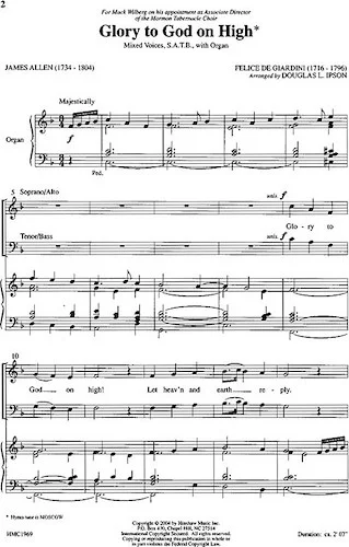 Glory to God on High