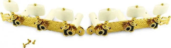 Gotoh 3-On-A-Plate 39 mm Classical Tuning Machines Gold