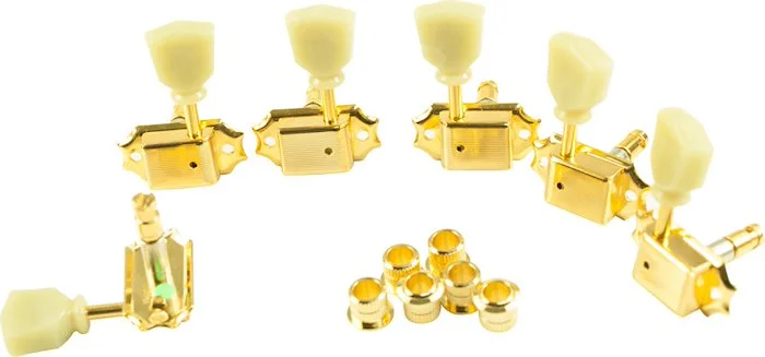 Gotoh 3 Per Side Vintage Style Locking Tuning Machines Gold