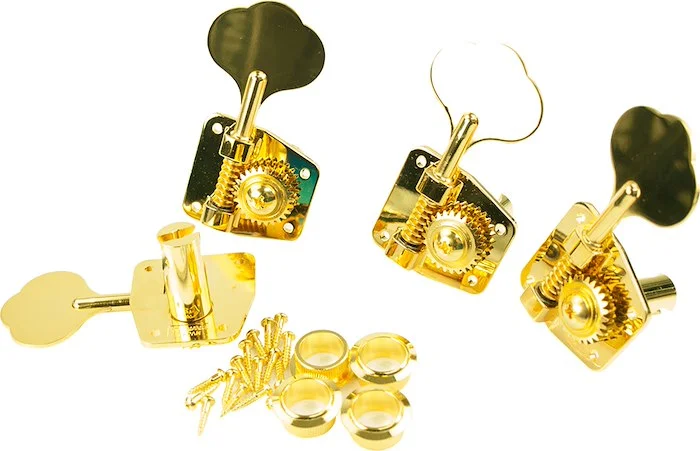 Gotoh 4 In Line Bass Large GB2 Tuning Machines Gold