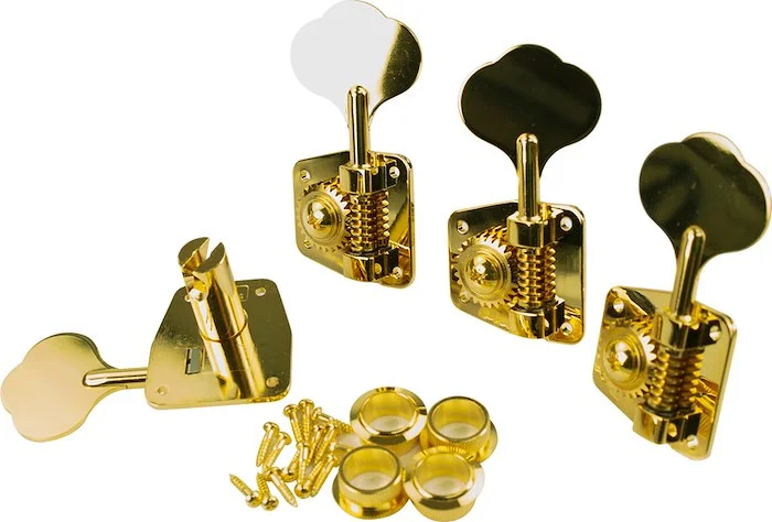Gotoh 4 In Line Left Hand Bass Large GB2 Tuning Machines Gold