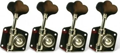 Gotoh 4 In Line Pre CBS Vintage Bass Tuning Machines With Flat Baseplate Nickel 