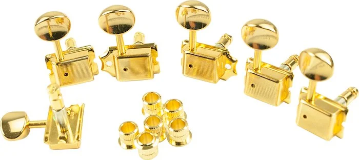 Gotoh 6 In Line Vintage Style Locking Tuning Machines Gold