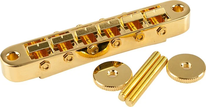 Gotoh Replacement ABR-1 Tune-O-Matic Bridge With Nashville Style Saddles Gold