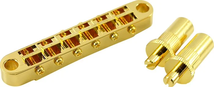 Gotoh Wide Tune-O-Matic Bridge With Large Posts Gold