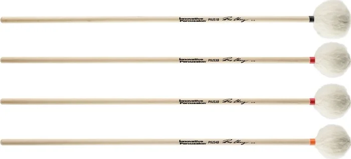 Graduated Set Of 1 Pius1b, 2 Pius3b, And 1 Pius4b Mallets - Pius Cheung Series Concert Keyboard Mallets