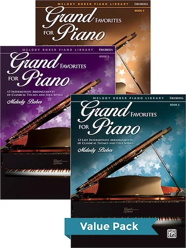 Grand Favorites 4-6 (Value Pack): Early Intermediate, Intermediate, and Late Intermediate Arrangements of Classical Themes and Folk Songs