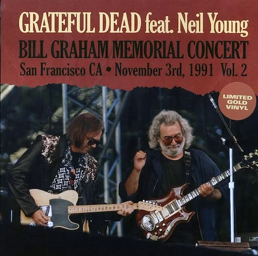 Grateful Dead, Neil Young - Bill Graham Memorial Concert Volume 2: San Francisco CA, November 3rd, 1991 (ltd. 500 copies made) (gold vinyl)