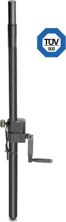 GRAVITY Adjustable Speaker Pole with Crank, 35mm to M20, 1100 mm