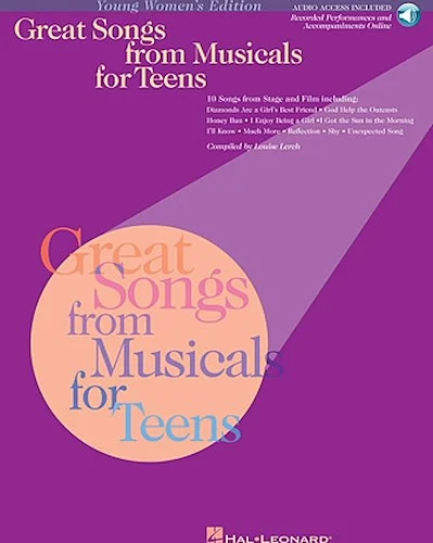 Great Songs from Musicals for Teens - with companion audio of performances and accompaniments