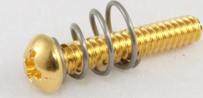 Allparts Single Coil Pickup Screws<br>Gold, Pack of 50