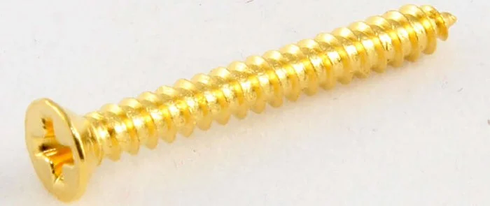 Allparts Tall Humbucking Ring Screws<br>Gold, Pack of 100