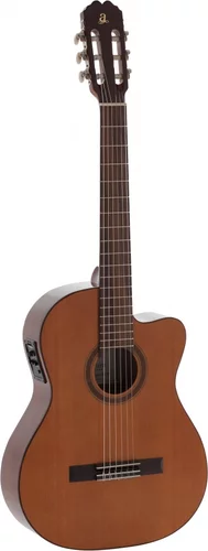 Admira Malaga-ECF cutaway electrified classical guitar with solid cedar top, Electrified series