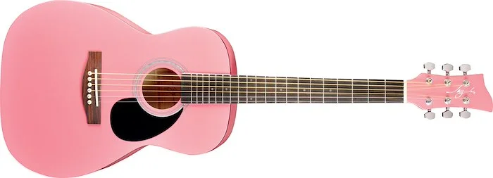 Jay Turser JJ43 Acoustic Guitar - Pink Finish