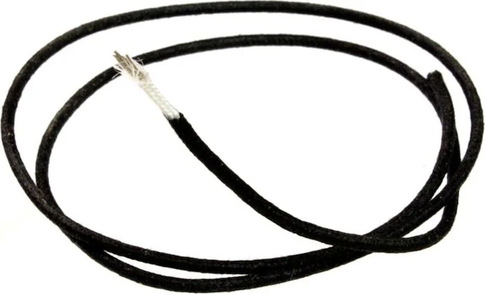 GW-0820 CLOTH COVERED STRANDED WIRE<br>Black, 100 feet