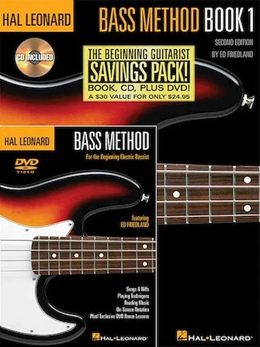 Hal Leonard Bass Method Beginner's Pack - The Beginning Bassist Savings Pack!