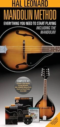 Hal Leonard Mandolin Method Pack - Includes a Mandolin, Method Book/CD, Chord and Scale Finder, DVD, and Case