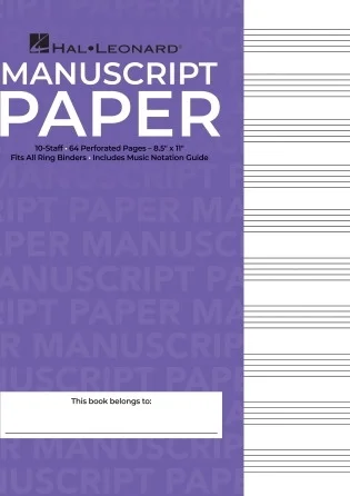 Hal Leonard Manuscript Paper