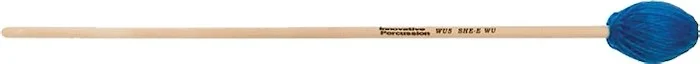 Hard Marimba Mallets - Electric Blue Yarn - Birch - She-e Wu Series Concert Marimba Mallets