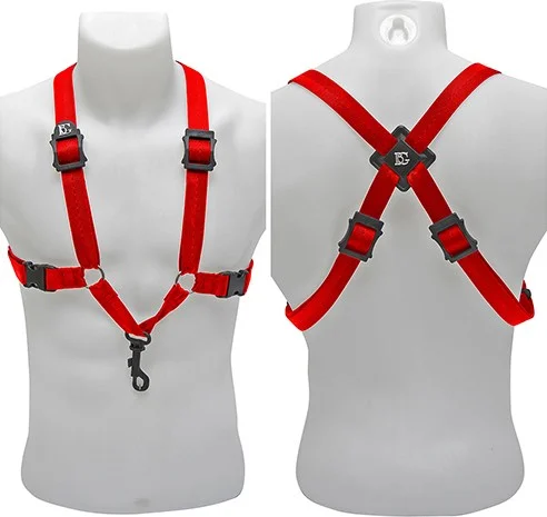 HARNESS SAX (Alto/Tenor) MEN XL - Red - Snap Hook