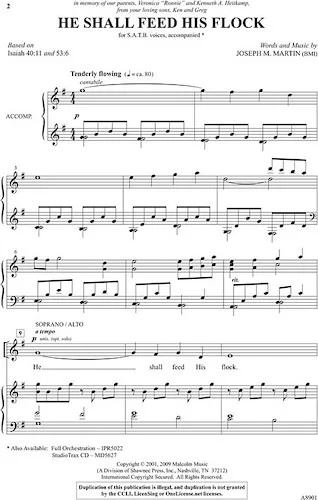 He Shall Feed His Flock - iPrint Orchestration for 35009060