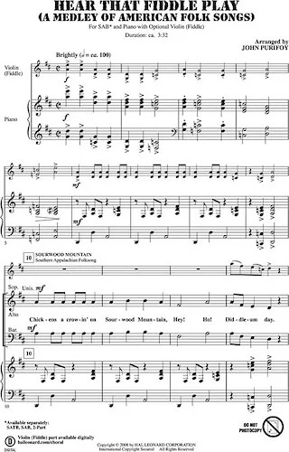 Hear That Fiddle Play - (A Medley of American Folk Songs)