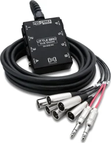 Hosa SH-6X2-50 Little Bro' Sub Snake 6 x XLR Sends and 2 x 1/4" TRS Returns. 50'