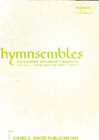 Hymnsembles- Vol II, Bk 3- Clarinets/Bass Clarinet