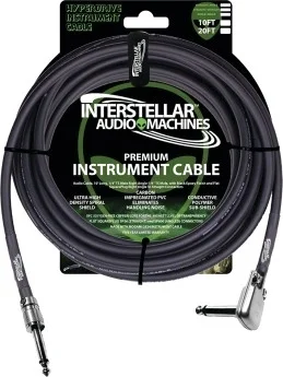 Hyperdrive Premium Instrument Cables - 10 - Angle-Straight Connectors