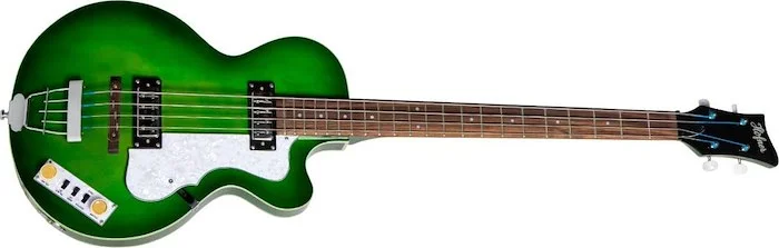 Ignition PRO Club Bass, Greenburst Flatwound strings, Teacup knobs