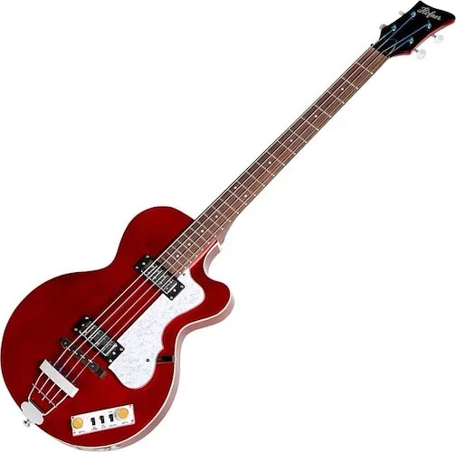 Ignition PRO Club Bass, Metallic Red, Flatwound strings, Teacup knobs