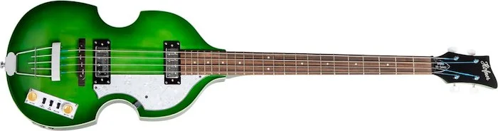 Ignition PRO Violin Bass, Greenburst, Flatwound strings, Teacup knobs