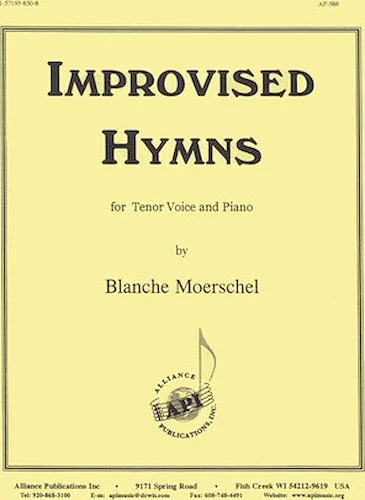 Improvised Hymns - for Tenor Voice and Piano