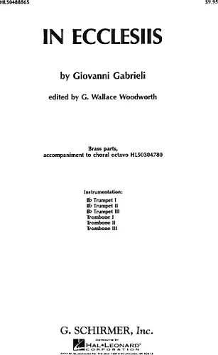 In Ecclesiis Brass Parts - Compatible With Octavo