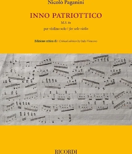 Inno Patriottico - for Solo Violin Image