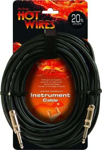 Instrument Cable, Standard (QTR-QTR, 20')